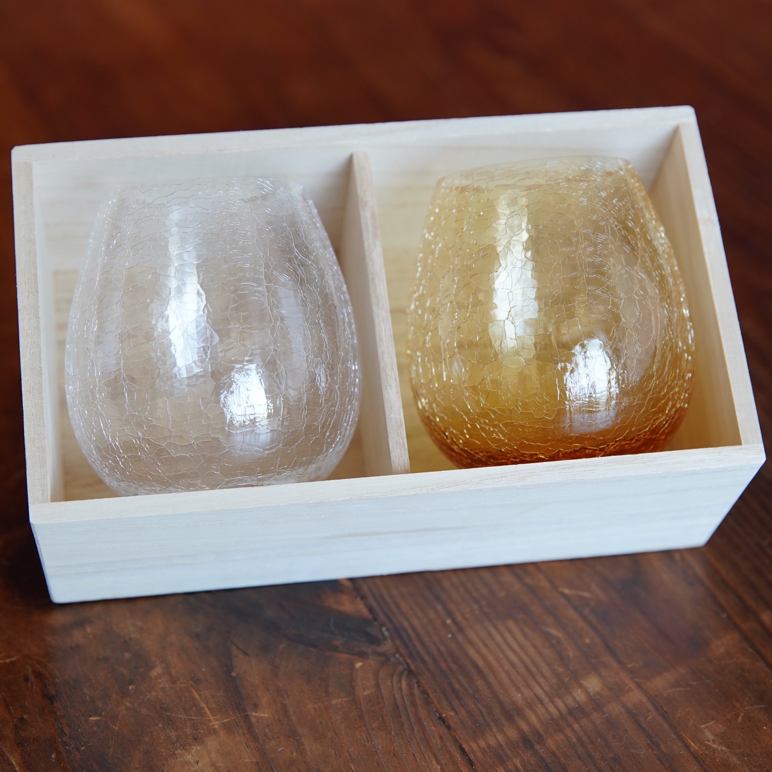 Cut Glass Set / Cracked-Design - Hirota Glass — Tokyo Crafts Gallery
